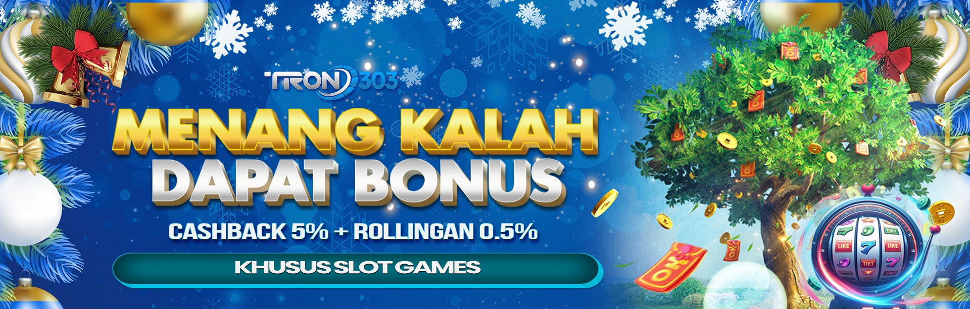 BONUS CASHBACK 5% + ROLLINGAN 0,5% SLOTS GAME