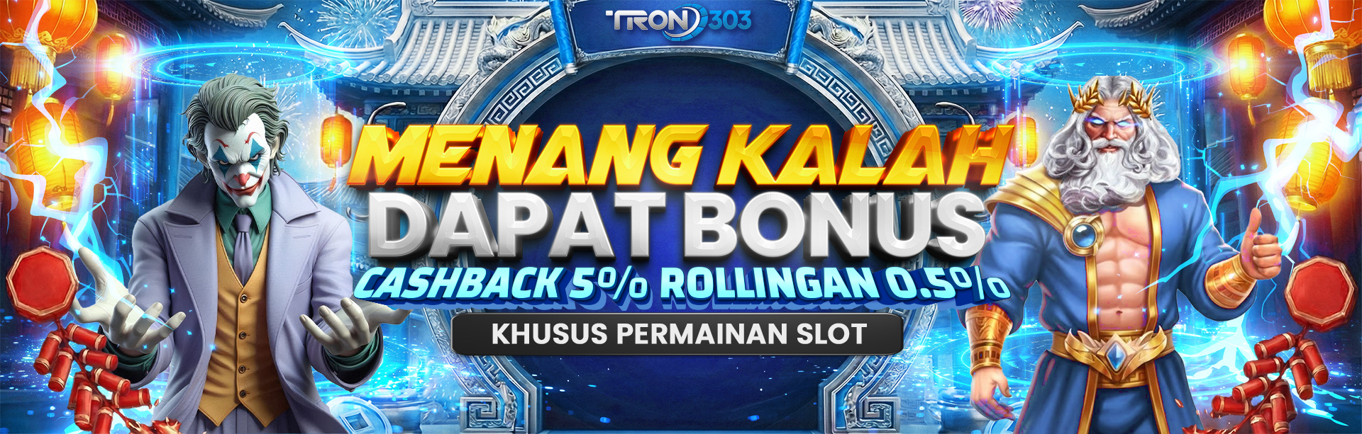 BONUS CASHBACK 5% + ROLLINGAN 0,5% SLOTS GAME