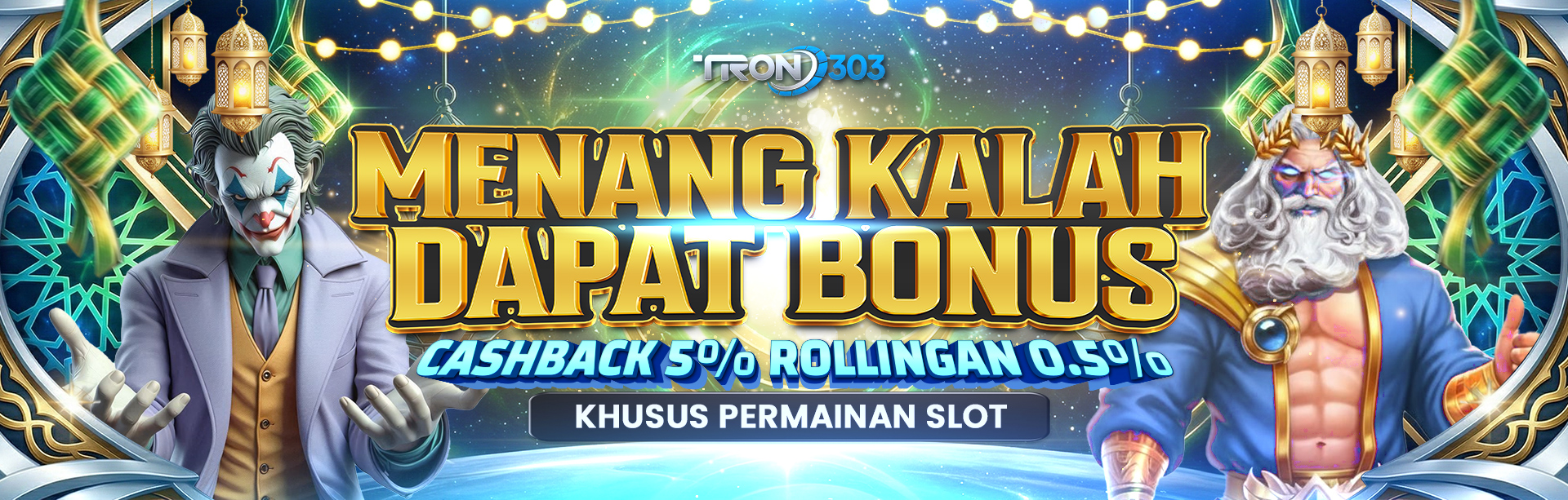 BONUS CASHBACK 5% + ROLLINGAN 0,5% SLOTS GAME