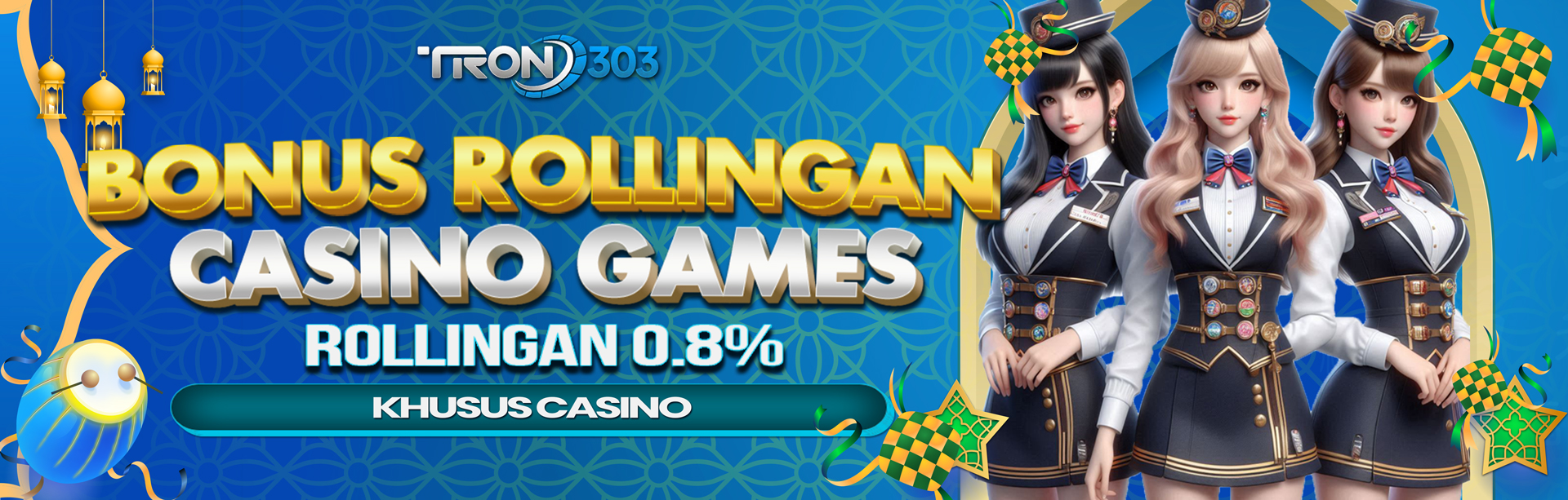 BONUS ROLLINGAN 0.8% CASINO GAMES