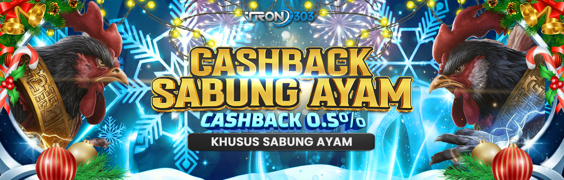 BONUS CASHBACK 5% SABUNG AYAM