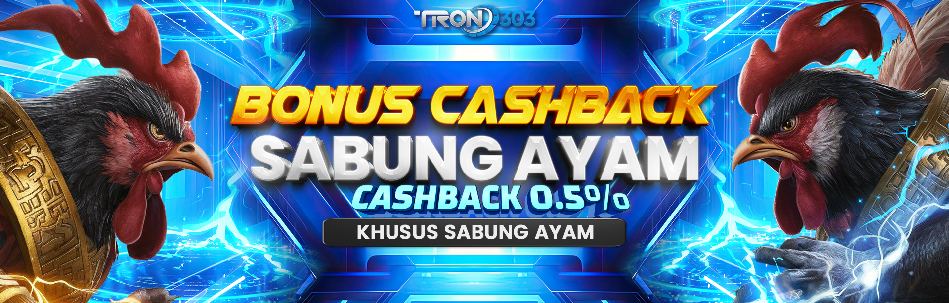 BONUS CASHBACK 5% SABUNG AYAM