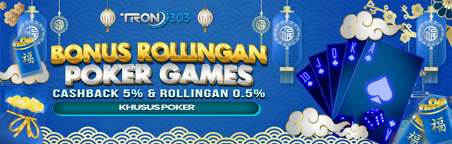 BONUS ROLLINGAN 0,5% POKER GAMES