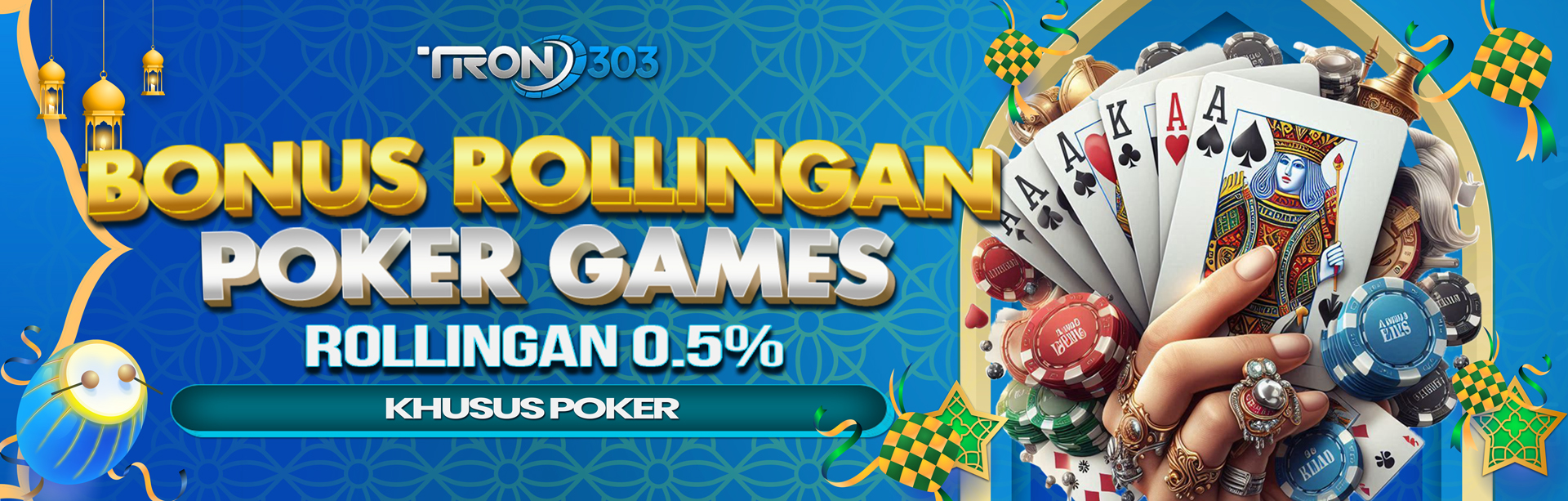 BONUS ROLLINGAN 0,5% POKER GAMES