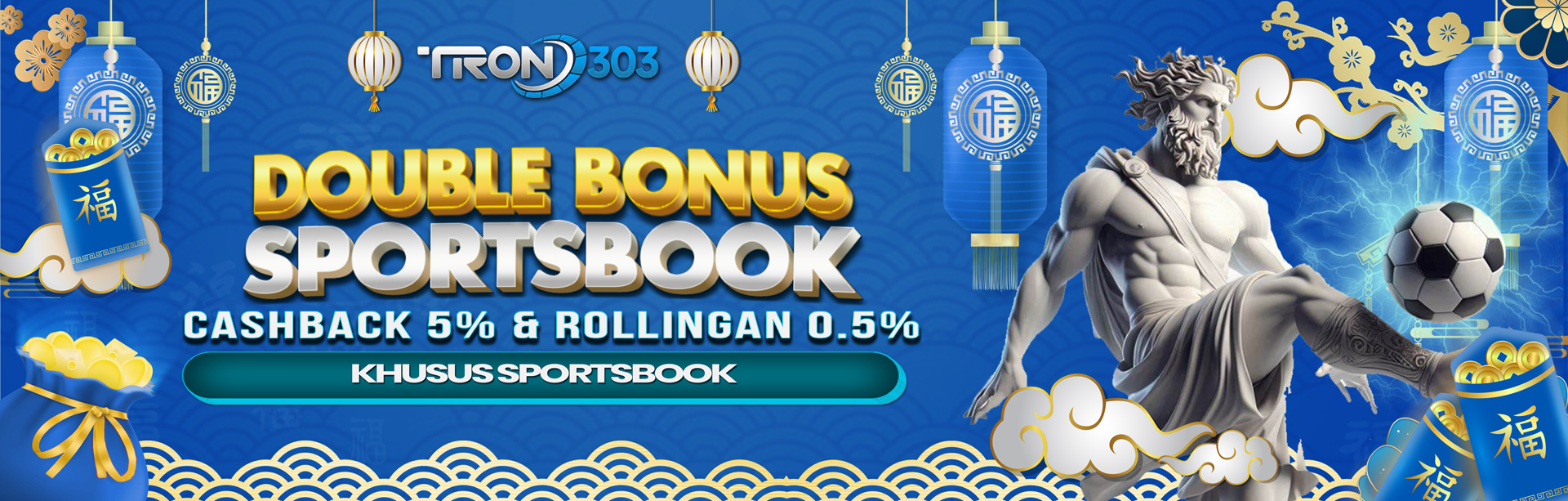 BONUS CASHBACK 5% + ROLLINGAN 0,5% SPORTSBOOK GAME