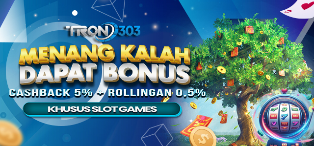 BONUS CASHBACK 5% + ROLLINGAN 0,5% SLOTS GAME