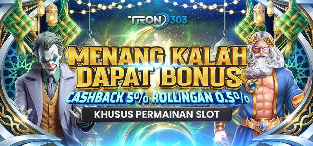 BONUS CASHBACK 5% + ROLLINGAN 0,5% SLOTS GAME