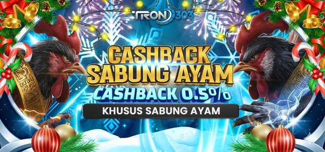 BONUS CASHBACK 5% SABUNG AYAM