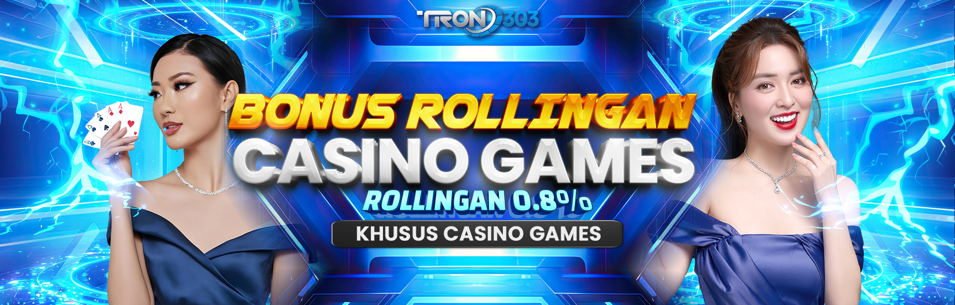 BONUS ROLLINGAN 0.8% CASINO GAMES