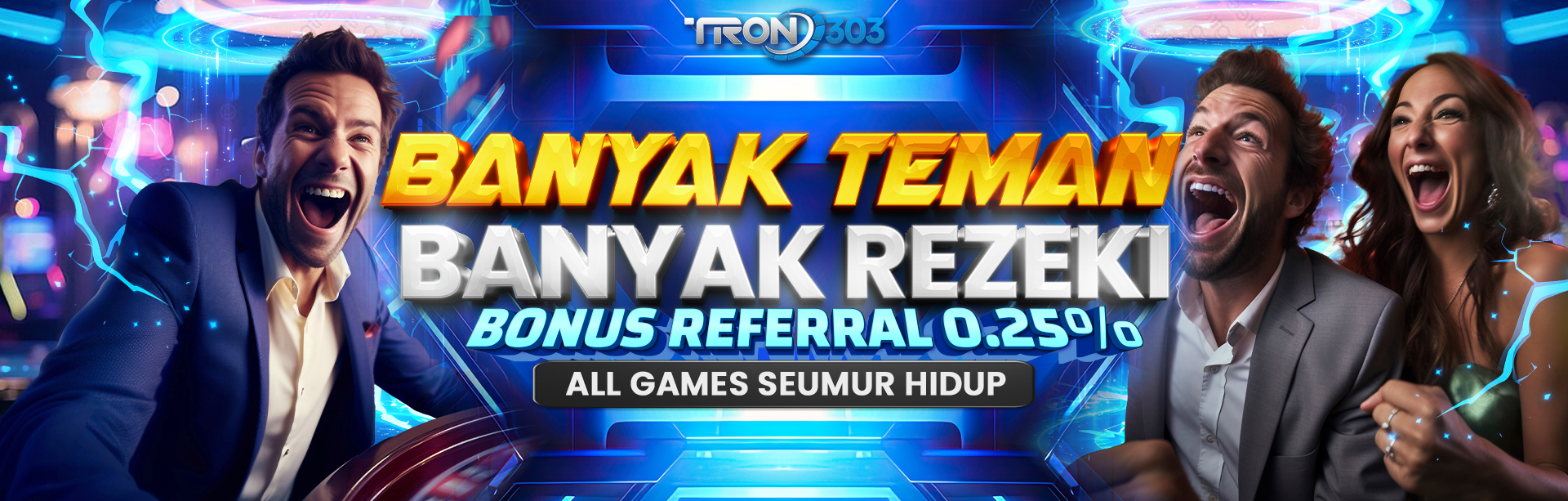 BONUS REFERRAL 0,25% ALL GAMES