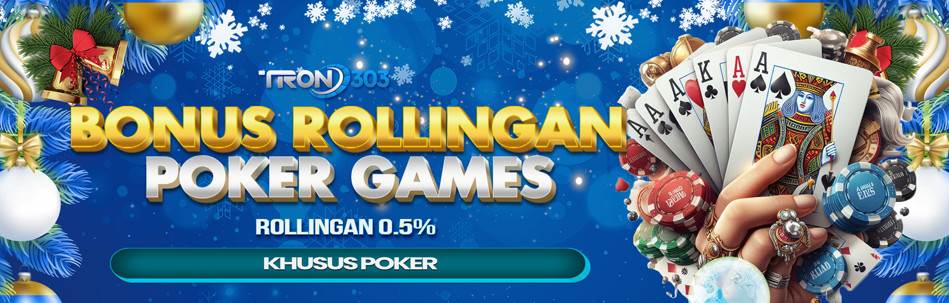 BONUS ROLLINGAN 0,5% POKER GAMES